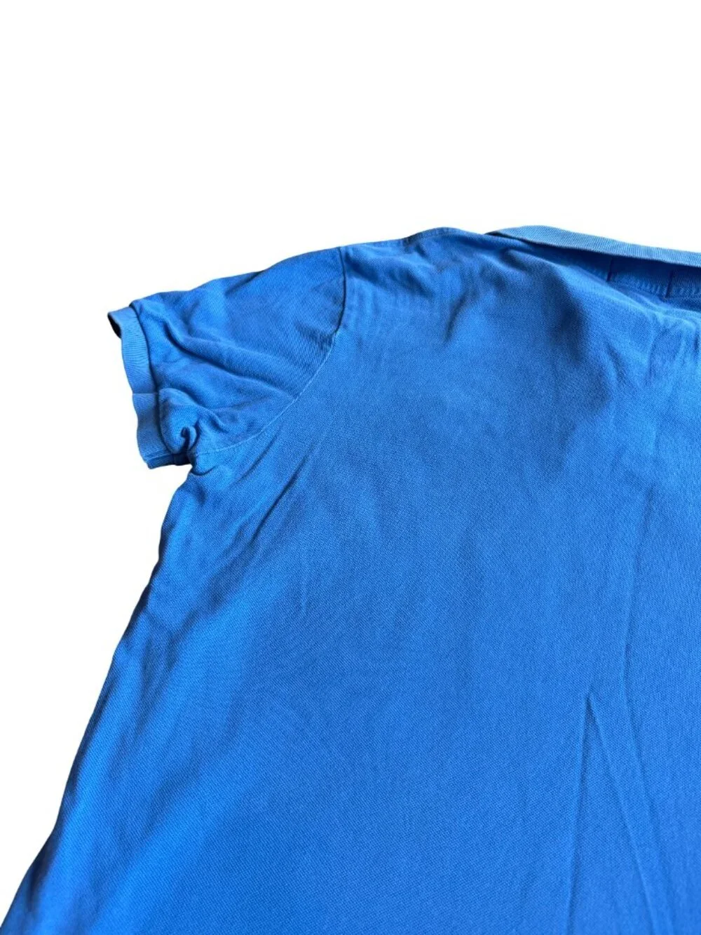 Ralph Lauren Rugby Blue Short Sleeve Polo Shirt Logo 100% Cotton Size XL Men's